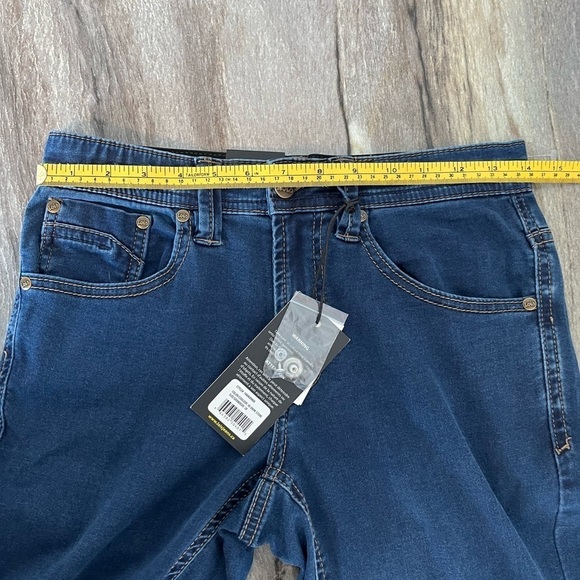 Lois Peter 28/34 Slim 1660 Mid-low Waist Tapered Leg Jeans Denim Blue - Picture 12 of 16